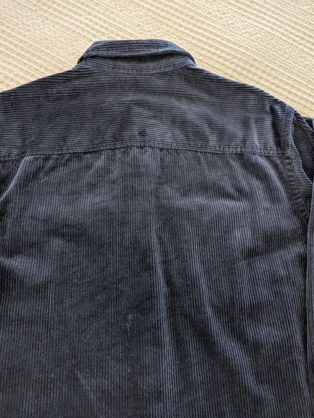Uniqlo M Cotton Corduroy Navy Shacket Overshirt Y2K Cottagecore Preppy - Picture 10 of 12